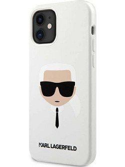 Karl Lagerfeld Silicone Back Cover White (iPhone 12 mini)