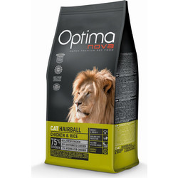 Optimanova Cat Hairball Chicken & Rice 2kg
