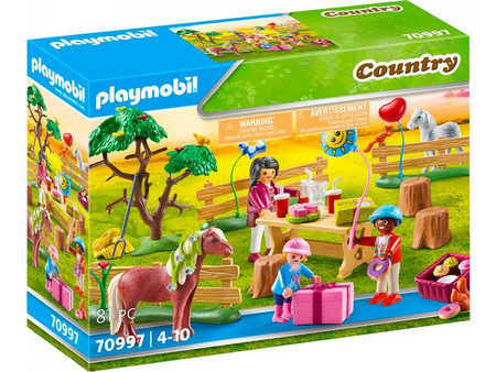 Playmobil Country Παιδικό Πάρτυ Στη Φάρμα των Πόνυ για 4-10 Ετών 70997