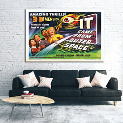 Πίνακας σε καμβά - Vintage Movie Posters - It came from outer Space - 45 x 30 εκ