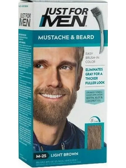 Just For Men M-25 Ανοιχτό Καστανό Βαφή για Γένια 28gr