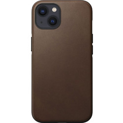 Nomad Leather Back Cover with MagSafe Rustic Brown (iPhone 13)