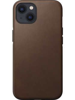 Nomad Leather Back Cover with MagSafe Rustic Brown (iPhone 13)