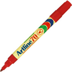 Μαρκαδόρος Artline 70 Ανεξίτηλος Fine 1.5mm Κόκκινο