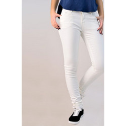 Potre Υφασμάτινο Γυναικείο Παντελόνι Chino Skinny Εφαρμογή Λευκό 181334150211