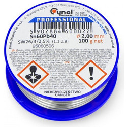 CYNEL Tin 1.0mm 100g 60%Sn 40%Pb