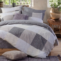 Nef-Nef Σετ Σεντόνια Μονά Φανελένια 160x260cm Revery Grey