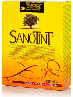 Sanotint Classic 29 Ξανθό Σκούρο Χαλκού Φυτική Ημιμόνιμη Βαφή Μαλλιών Χωρίς Αμμωνία 125ml