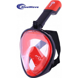 BlueWave Μάσκα Θαλάσσης Full Face 61059 Μαύρη Κόκκινη