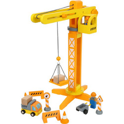 Small Foot Γερανός Με Αξεσουάρ Για Εργοτάξιο 12007