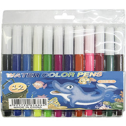 Justnote Water Color Pens Μαρκαδόροι Ζωγραφικής Σετ 12 Χρώματα 12τμχ
