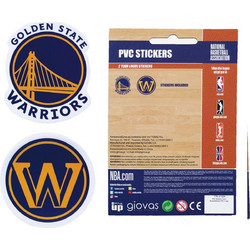 NBA PVC STICKERS 2 LOGOS TEAM 162PCS 775-21224-GOLDEN STATE WARRIOR Ρουά