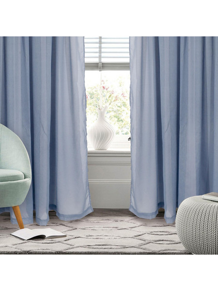 Das Home Κουρτίνα Συσκότισης με Τρέσα 300x270 2199 Σιέλ