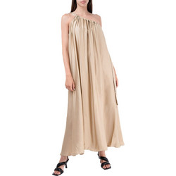 Lace Maxi Καλοκαιρινό Φόρεμα για Γάμο / Βάπτιση Μπεζ M-8219