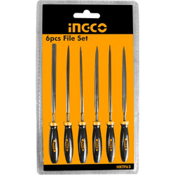 Ingco Σετ Μίνι Λίμες 140mm (6τεμ) - HKTF63