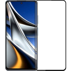 3D Tempered Glass Full Cover & Full Glue για Xiaomi Poco X4 Pro - Μαύρο