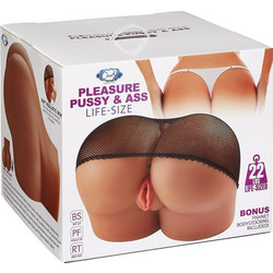 Shots Pleasure Pussy & Ass Life Size Κολπικό & Πρωκτικό Αυνανιστήρι Brown