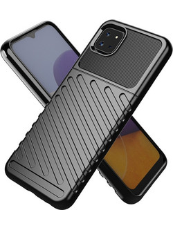 Forcell Thunder Back Cover Black (Galaxy A22 5G)