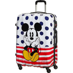American Tourister Disney Legends Disney Legends Alfatwist Παιδική Βαλίτσα Μεγάλη 75x52x31cm με 4 Ρόδες Λευκή