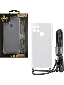 Idol 1991 Antishock Air TPU Θήκη Realme C21Y / C25Y 6.5" με Λουράκι Διάφανη