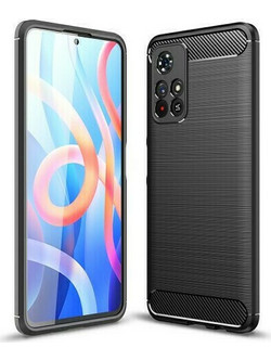 Θήκη Forcell Carbon για Xiaomi Poco M4 Pro 5G Back Cover Black