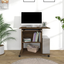 vidaXL Γραφείο Υπολογιστή Ξύλινο 80x50x75cm 815545