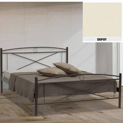 Χίος Κρεβάτι Ημίδιπλο Μεταλλικό 110x190cm