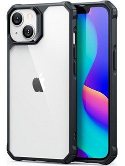 ESR Air Armor Halolock Back Cover with MagSafe Transparent Black (iPhone 14 Plus)