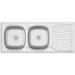 vidaXL 147239 Ένθετος Νεροχύτης Inox 120x60cm