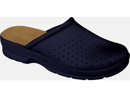 Δερμάτινες Παντόφλες Crocs AXON LEATHER SLIPPER - Μπλε Σκούρο