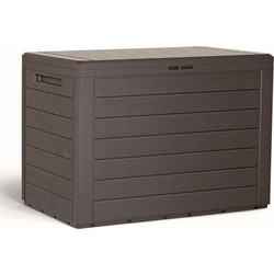 PROSPERPLAST Μπαούλο Αποθήκευσης Woodebox Ελαιόμαυρο 190lt MBWL190-440U