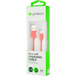 LAMTECH DATACABLE MICRO USB 1m RED