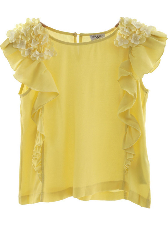 Monnalisa Παιδικό T-Shirt Κοντομάνικο Κίτρινο 175603F5-5107-0014