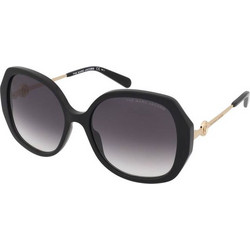 Marc Jacobs MARC 581/S 807/9O Γυναικεία Γυαλιά Ηλίου Oversized Κοκάλινα Μαύρα με Γκρι Degradee Φακό