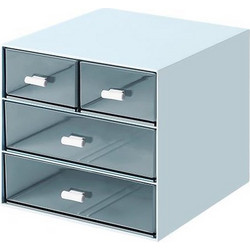 Comix Organizer με 4 συρτάρια, μπλε, Y14,6x15,5x17,6εκ