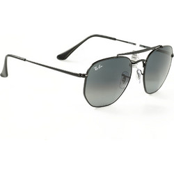 Ray-Ban RB3648 002/71 Ανδρικά Γυαλιά Ηλίου Πολυγωνικά Μεταλλικά Μαύρα με Μαύρο Degradee Φακό
