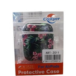 Coolyer Apple AirPods Gen 1 Case Green Leaves