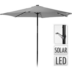 Ομπρελλα μεταλλική,polyester πανί με 24Led Δ.270cm