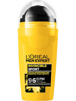 L'Oreal Paris Expert Invincible Sport Ανδρικό Αποσμητικό Roll On 96h 50ml