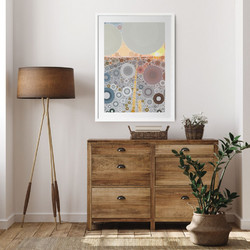 ΑΦΙΣΑ WALL-DESIGN CIRCULAR PERSPECTIVE 49507 (PVC/PLEXIGLASS ΑΣΠΡΗ ΚΟΡΝΙΖΑ ΜΕ ΠΛΑΙΣΙΟ) 40x60cm