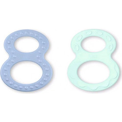 Nuk Δακτύλιοι Οδοντοφυίας Blue/Mint 0m+ 2τμχ