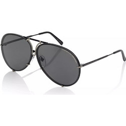 Porsche Design 8478 O Ανδρικά Γυαλιά Ηλίου Aviator Μεταλλικά Μαύρα με Μαύρο Polarized Φακό