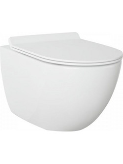 Ceramita Opera Rimless Λεκάνη Κρεμαστή 49cm με κάλυμμα softclose