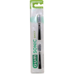Gum Activital Sonic Soft Black Ανταλλακτικές Κεφαλές 2τμχ