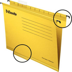 Esselte Ντοσιέ κρεμαστά FullScap 412x240mm Κίτρινο (Πακέτο 25τεμ)