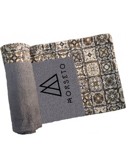 Morseto Luxury Square Πετσέτα Θαλάσσης Γκρι 75x155cm