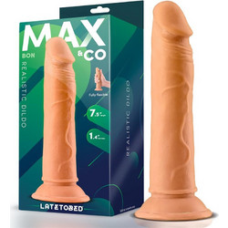 LateToBed Max & Co Bon 7.5" Ρεαλιστικό Dildo με Βεντούζα 19cm Flesh