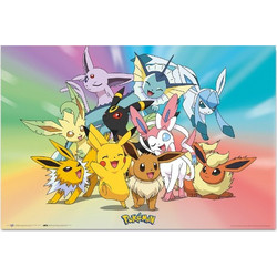 Αφίσα Eevee Evolutions - Pokemon (61 x 91.5 cm)