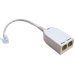 POWERTECH ADSL Splitter με φίλτρο ADSL-05, μπεζ ADSL-05