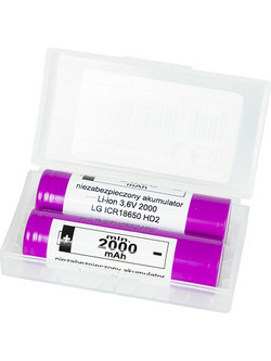 LG 18650 Li-ion 2000mAh 2τμχ